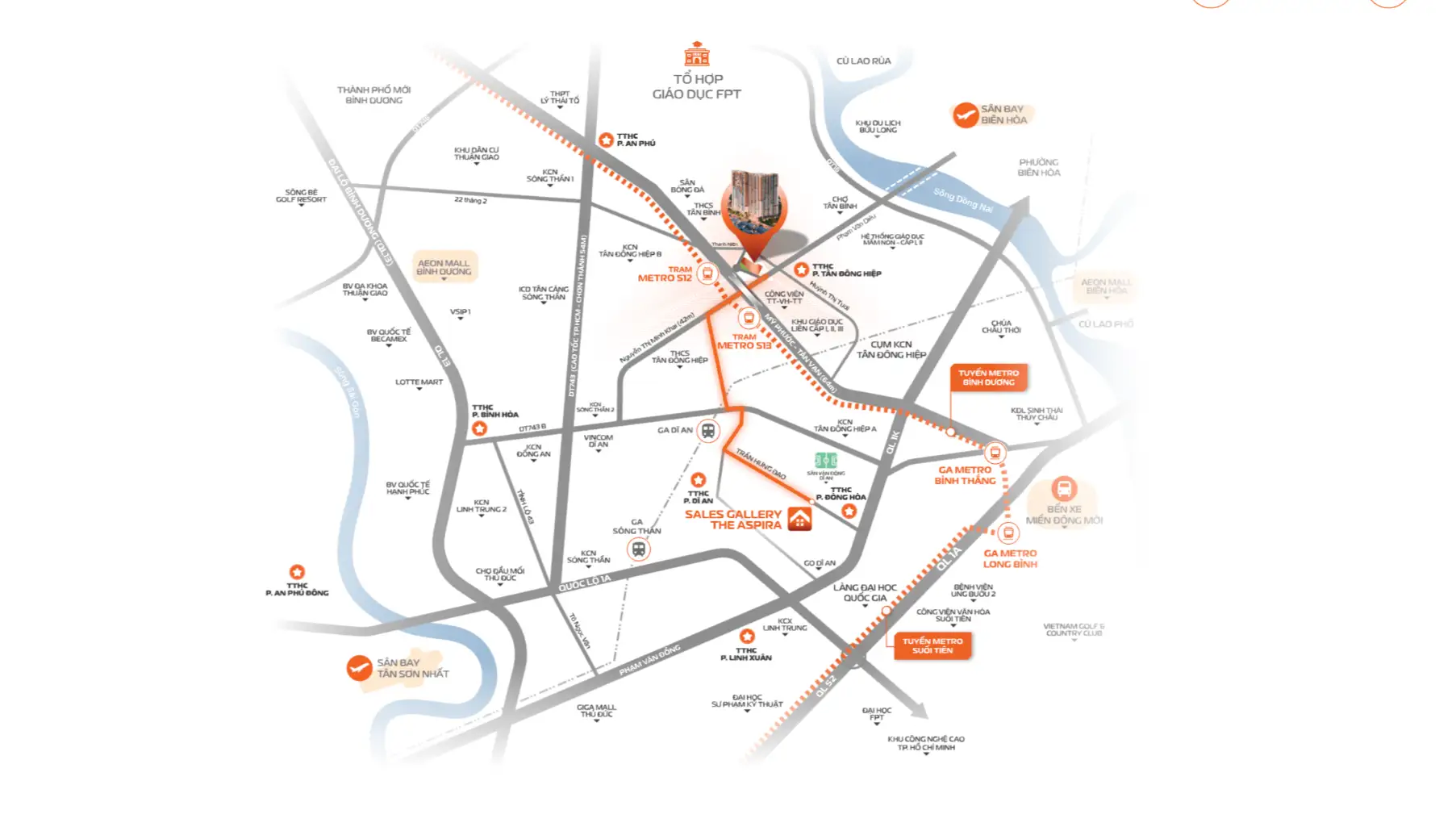 Bản đồ vị trí The Aspira